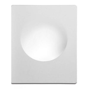 Aplique de pared empotrable circulo de escayola "MUR" - Ø 25cm - GU10 - Trimless/ Integración (1)