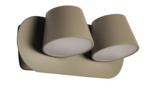 Aplique de pared LED doble "KOP-2" orientable 12W (4)