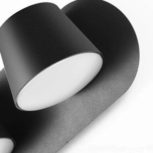 Aplique de pared LED doble "KOP-2" orientable 12W - Barcelona Led-Decoración