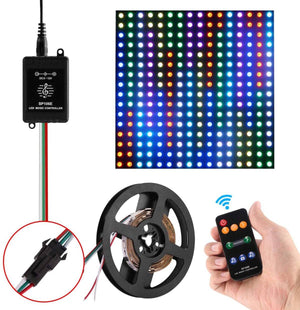Controlador musical LED IC Pixel RGB/RGBW con mando a distancia - 5-12V DC - 600 pixeles (3)