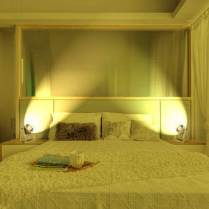 Lámpara de mesa de madera vintage "TACHICOM" E27 (1)