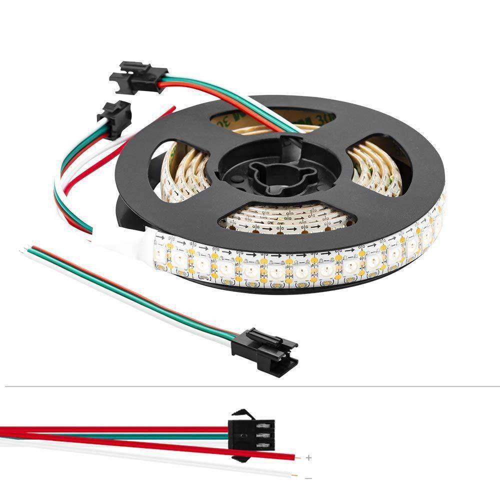 Tira LED inteligente IC RGB 5V DC - IP20 - 21,6W/m - 144 LED/m - Ancho 12mm - 2 metros - Barcelona Led-