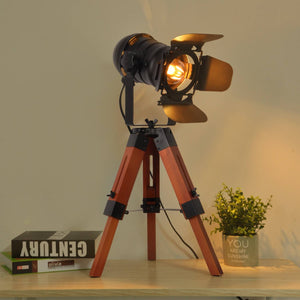 Lámpara de mesa vintage con trípode "Cinema Mini" (5)