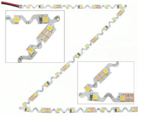 Tira de LED 12V-DC 30W 6mm Zig Zag IP20 (SMD2835 60ch/m) Rollo 5 metros - Barcelona Led-