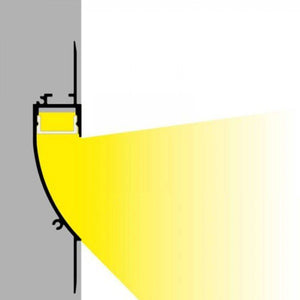 Perfil tira LED integración / trimless - 18x15mm - Con difusor - 2 metros (5)