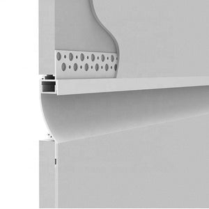 Perfil tira LED integración / trimless - 18x15mm - Con difusor - 2 metros (9)