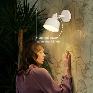 Aplique pared interior moderno orientable "KUKKA" bombilla E14 (4)