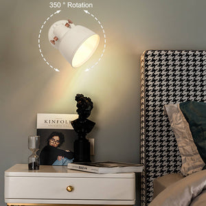 Aplique pared interior moderno orientable "KUKKA" bombilla E14 (6)