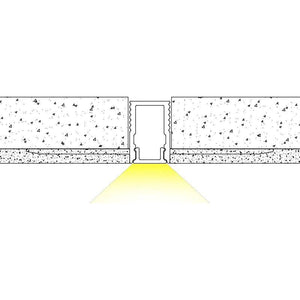 Perfil tira LED integración / trimless - 8x12mm - Con difusor - 2 metros - Barcelona Led-