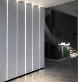 Perfil tira LED integración / trimless - 13x14mm - Con difusor - 2 metros (1)