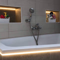 Bande LED profilée d'intégration / sans bordure - 13x14mm - Avec diffuseur - 2 mètres 5