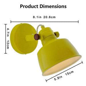 Aplique pared interior moderno orientable "KUKKA" bombilla E14 (7)