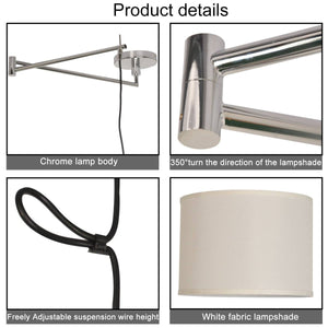 Lámpara Colgante "Neck" Articulada de Techo E27 con Brazo Giratorio - Barcelona Led-Decoración