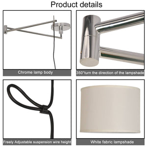 Lámpara Colgante "Neck" Articulada de Techo E27 con Brazo Giratorio (22)
