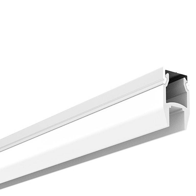 Perfil tira LED para cristal y estante - 25x14mm - 2metros