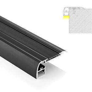 Perfil tira LED para escaleras - 65X27.5mm - 2 metros