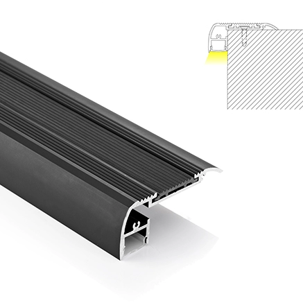Perfil tira LED para escaleras - 65X27.5mm - 2 metros