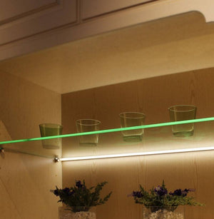 Perfil tira LED para cristal y estante - 25x14mm - 2metros (12)