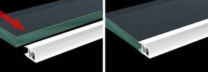 Perfil tira LED para cristal y estante - 25x14mm - 2metros (13)