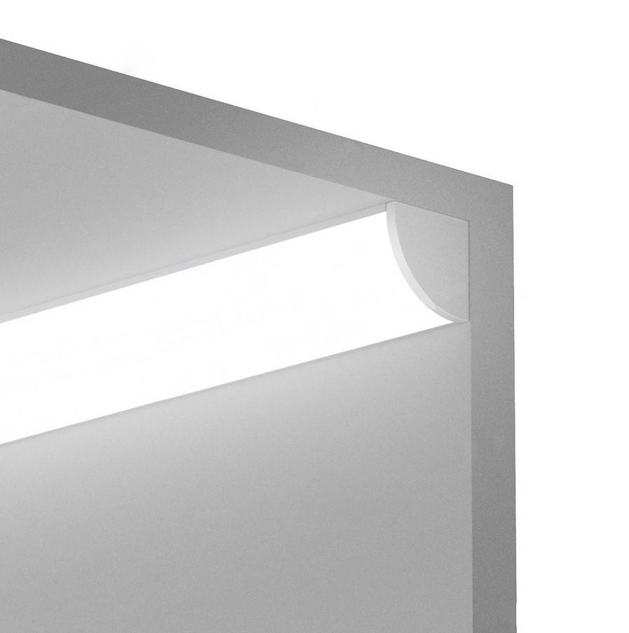 Perfil para tira led de esquinas - Superficie - 16x16mm (1)
