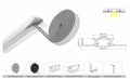 Difusor Negro para perfil de Integración Escayola/Pladur (2m) 2