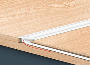 Perfil de aluminio empotrable 23x8mm para tira LED (10)