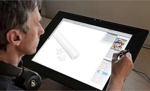 Perfil de aluminio empotrable para tira LED - 13x12mm - Tiras LED ≤5mm - 2 metros (2)