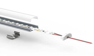 Perfil de aluminio para tira LED flexible / moldeable - 18x6mm - 2 metros - Barcelona Led-Accesorios