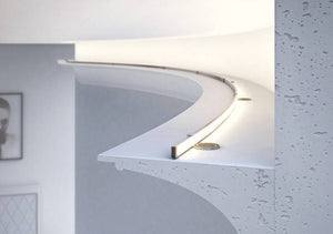 Perfil de aluminio para tira LED flexible / moldeable - 18x6mm - 2 metros - Barcelona Led-Accesorios