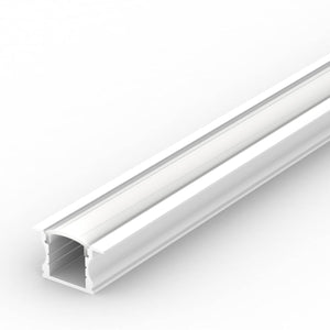 Perfil de aluminio para tira LED empotrable 23x15mm (2 metros) - Barcelona Led-