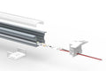 Aluminum profile for recessed LED strip 23x15mm (2 meters) 4
