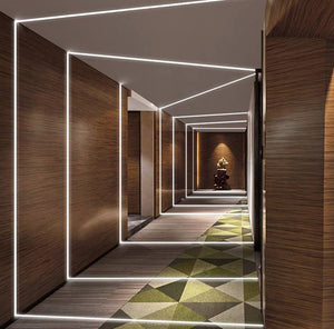 Perfil de aluminio para tira LED empotrable 23x15mm (2 metros) (7)