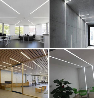 Perfil de aluminio para tira LED empotrable 36x28mm (2metros) (5)