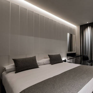 Perfil tira LED integración / trimless esquina - 94 x 34mm - Con difusor - 2 metros (2)