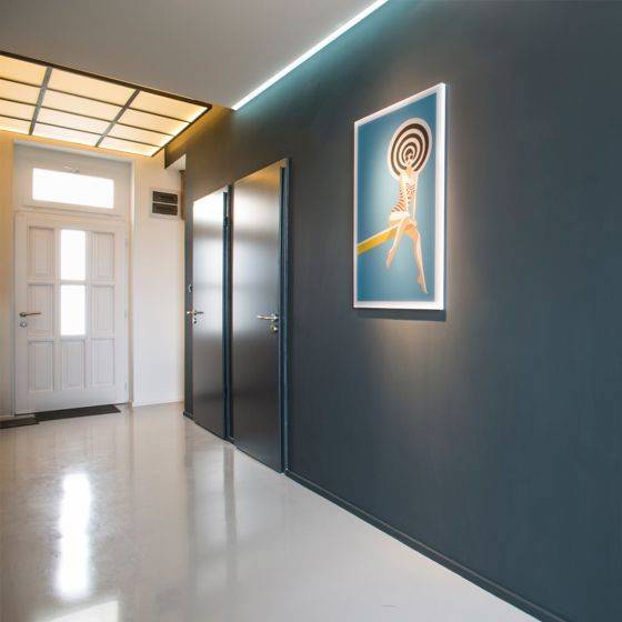 Perfil tira LED integración / trimless esquina - 94 x 34mm - Con difusor - 2 metros (1)