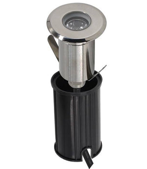 Foco LED empotrable en suelo - 1,5W - 12/24V DC - IP67 - Blanco Cálido - Barcelona Led-