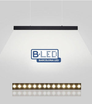 Luminaria colgante lineal LED 30W 120cm 2750lm de bajo UGR16 (11)
