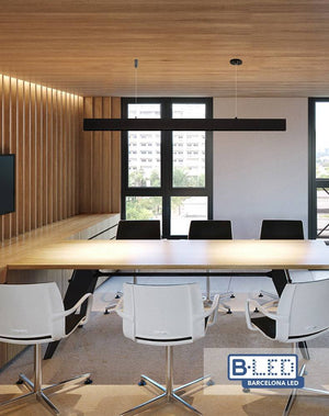 Luminaria colgante lineal LED 30W 120cm 2750lm de bajo UGR16 (9)