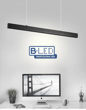 Luminaria colgante lineal LED 30W 120cm 2750lm de bajo UGR16 (13)