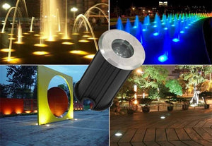 Foco LED RGB empotrable en suelo 3W 12V-DC IP67 (4)