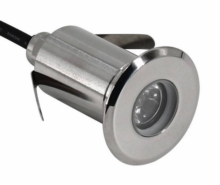 Foco LED RGB empotrable en suelo 3W 12V-DC IP67 & Foco LED RGB empotrable en suelo 3W 12V-DC IP67