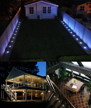 Kit 6 focos LED empotrables en suelo Ø58x9mm 0,5W 12V-DC IP67 - Barcelona Led-