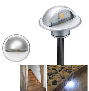 Kit 6 focos LED empotrables balizas para escalera 0,4W 12V-DC IP67 - Barcelona Led-