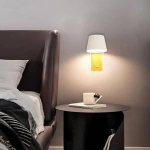 Aplique LED para Dormitorio de Madera rotatorio "KOPPEN" 6W 2700K - Barcelona Led-Decoración