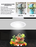 LED downlight 6W 24º schuin