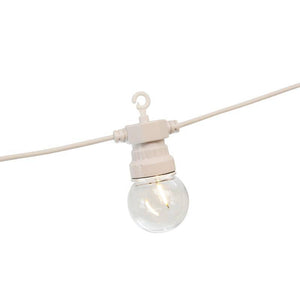 Guirnalda LED cable blanco 10 bombillas LED 3000ºK - 8 metros - Barcelona Led-