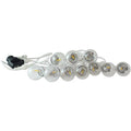 LED garland white cable 10 LED bulbs 3000ºK - 8 meters 5