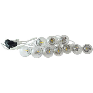 Guirnalda LED cable blanco 10 bombillas LED 3000ºK - 8 metros - Barcelona Led-