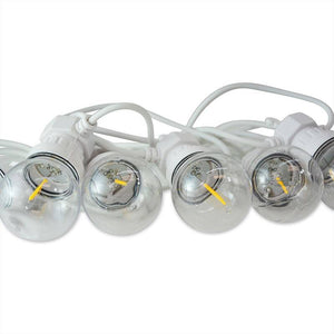 Guirnalda LED cable blanco 10 bombillas LED 3000ºK - 8 metros - Barcelona Led-