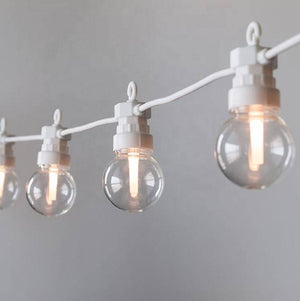 Guirnalda LED cable blanco 10 bombillas LED 3000ºK - 8 metros - Barcelona Led-